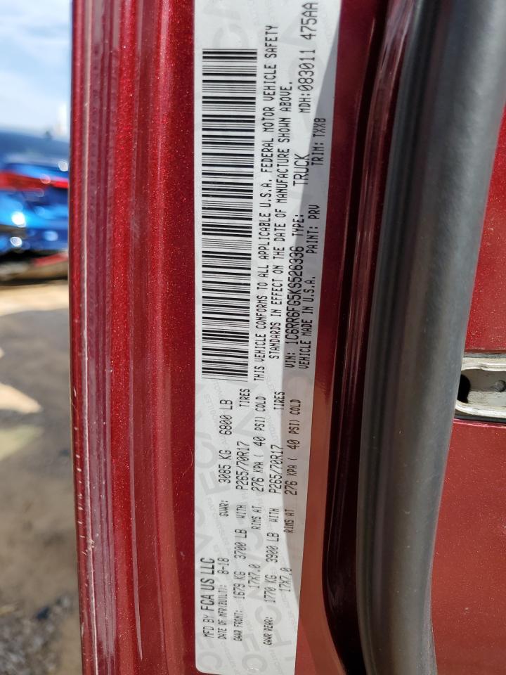 RAM 1500 2019 VIN 1C6RR6FG5KS526336 zdjęcie 12