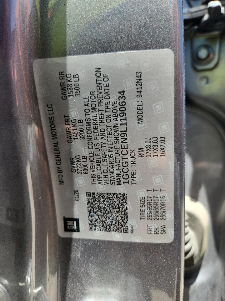1GCGTCEN9L1190634 CHEVROLET COLORADO 2020