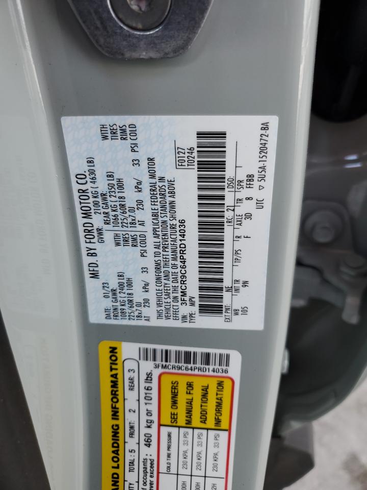 2023 Ford Bronco Sport Outer Banks VIN: 3FMCR9C64PRD14036 Lot: 62371695