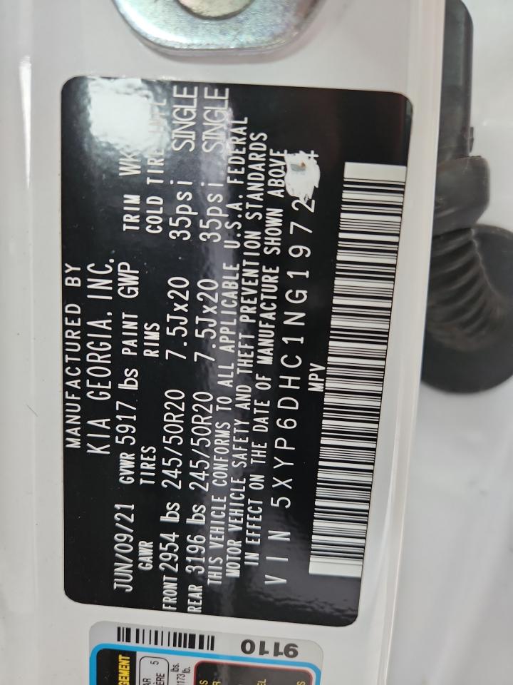 2022 Kia Telluride S VIN: 5XYP6DHC1NG197264 Lot: 58535155