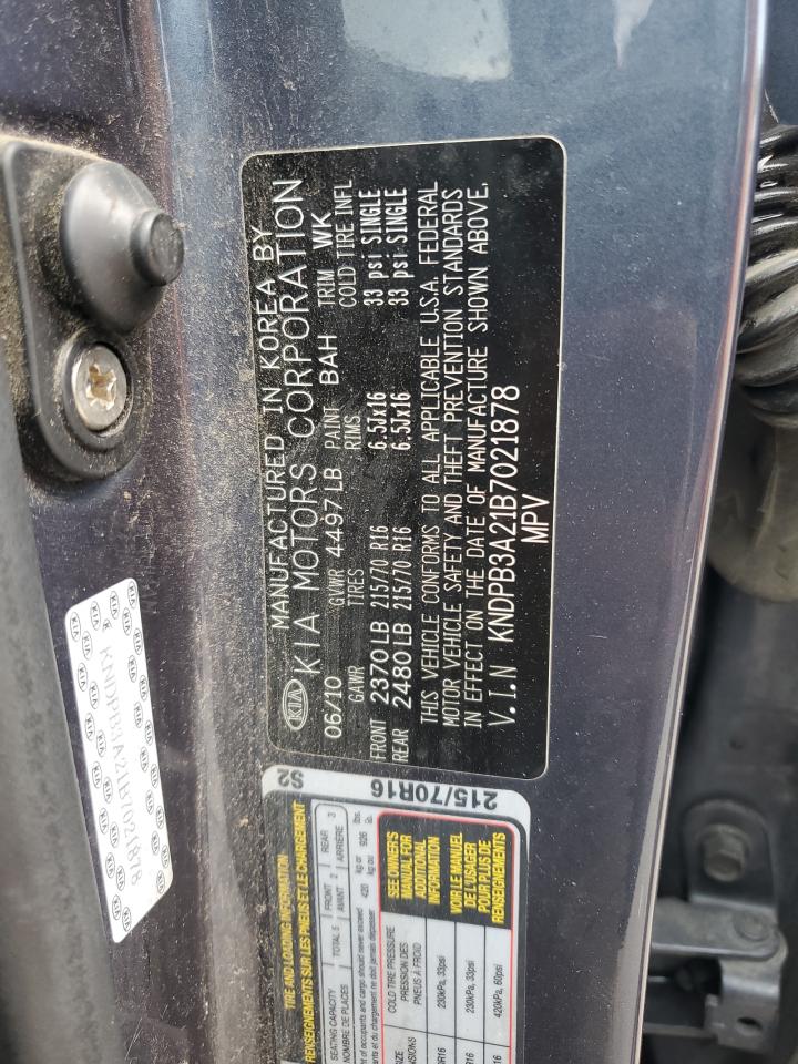 2011 Kia Sportage Lx VIN: KNDPB3A21B7021878 Lot: 60825635