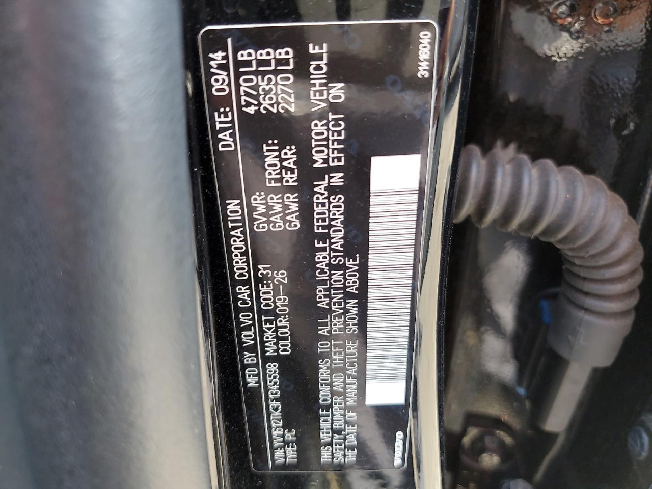 2015 Volvo S60 Premier VIN: YV1612TK3F1345598 Lot: 62350205