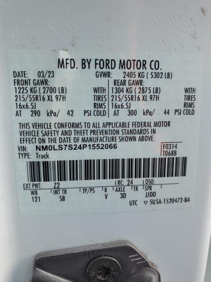 NM0LS7S24P1552066 FORD TRANSIT 2023