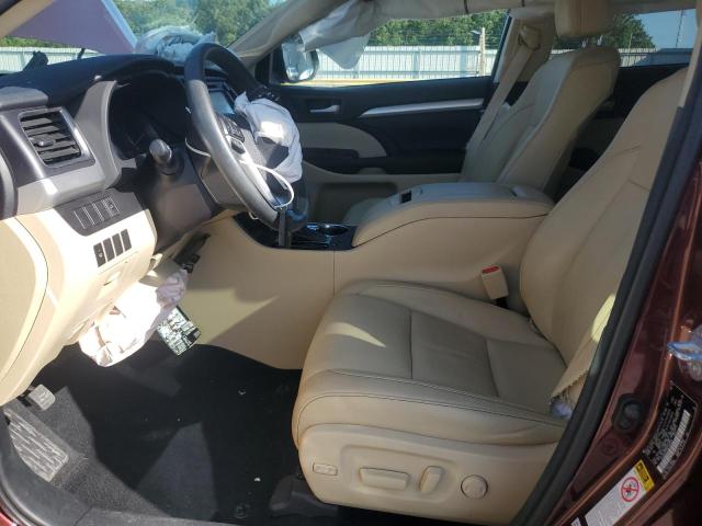  TOYOTA HIGHLANDER 2016 Красный