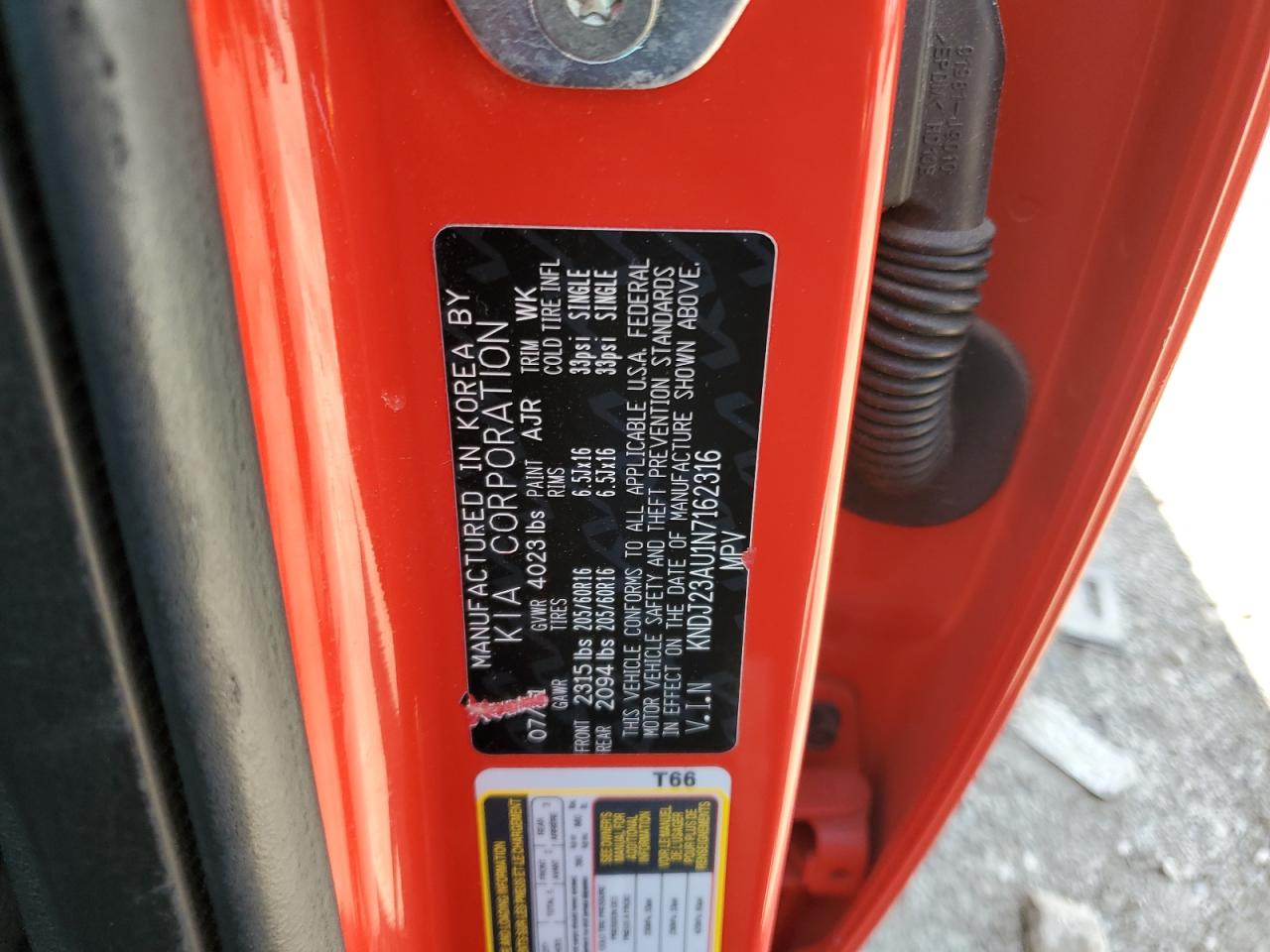 2022 Kia Soul Lx VIN: KNDJ23AU1N7162316 Lot: 61966425