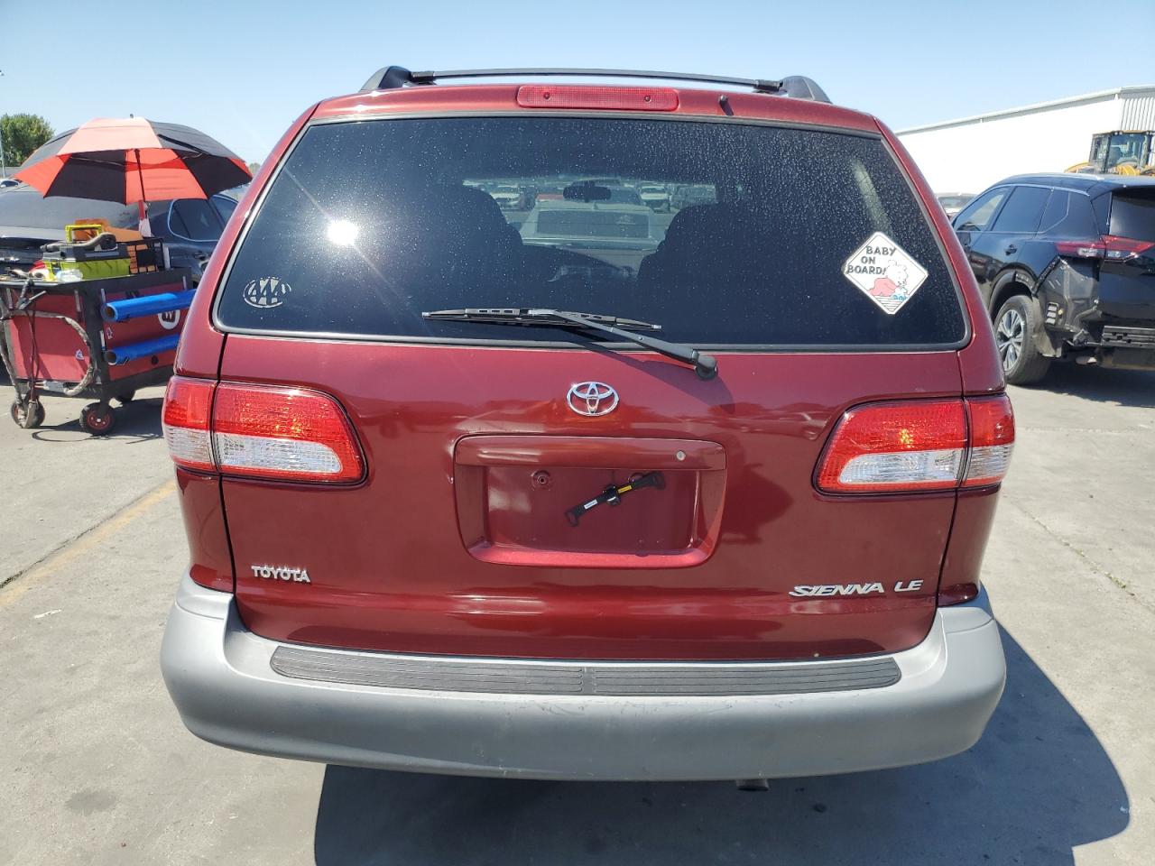 2001 Toyota Sienna Le VIN: 4T3ZF13C71U363149 Lot: 62195415