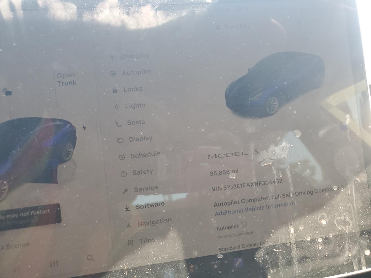 TESLA MODEL 3 2022 VIN 5YJ3E1EAXNF304452 zdjęcie 9