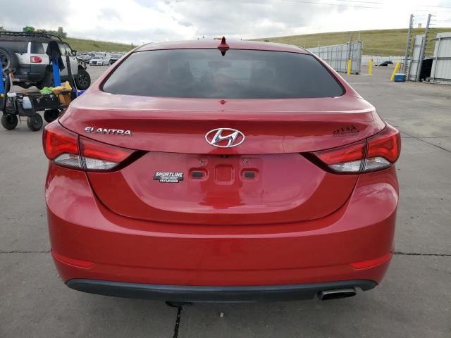  HYUNDAI ELANTRA 2014 Czerwony