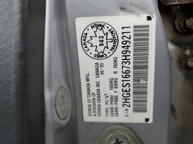 2003 HONDA CIVIC LX  