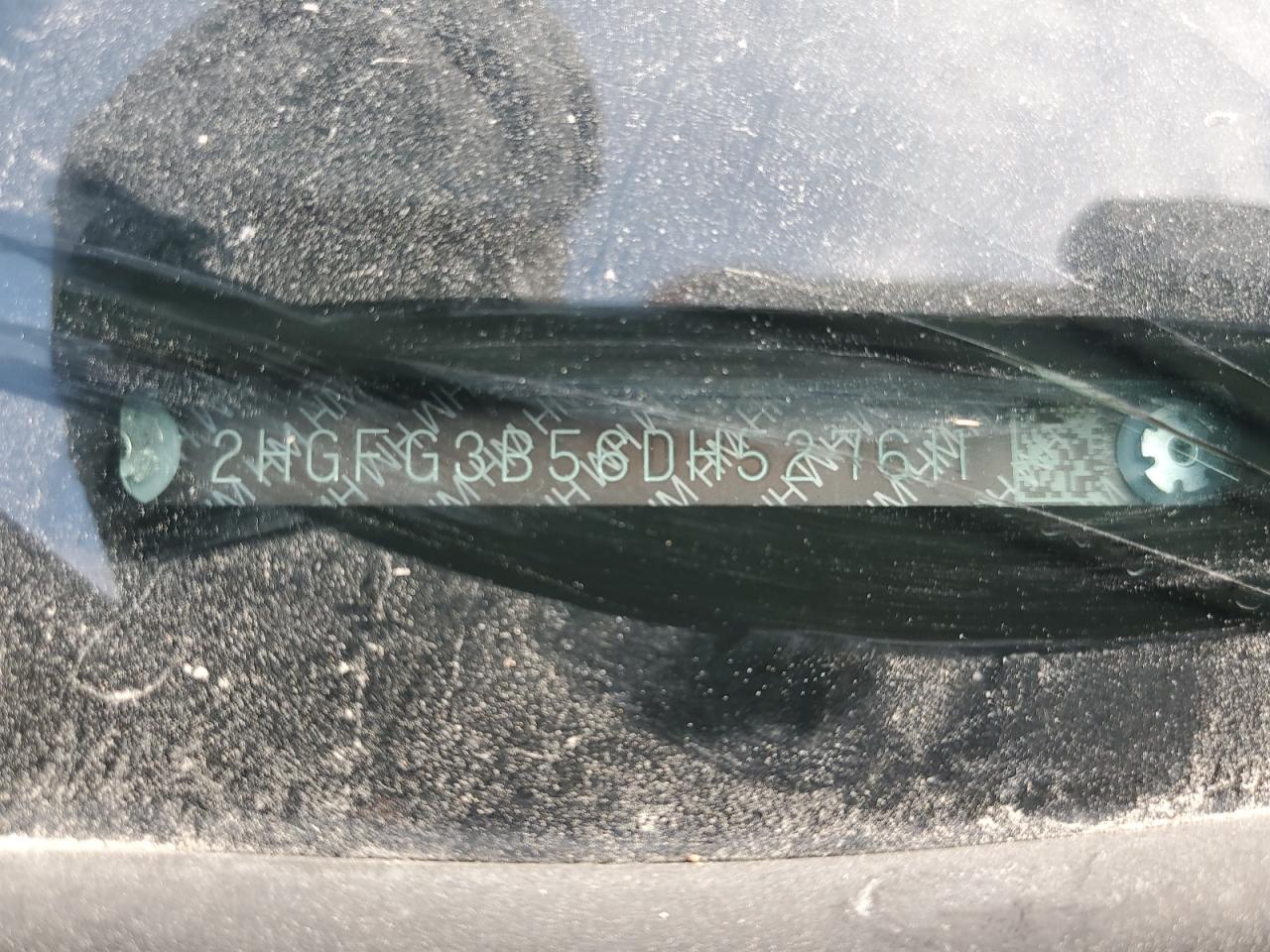 2013 Honda Civic Lx VIN: 2HGFG3B56DH527611 Lot: 60542605