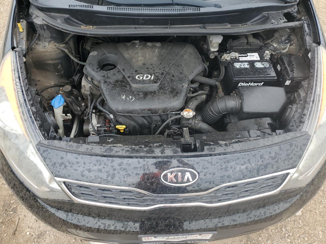 2013 Kia Rio Ex VIN: KNADN5A36D6132382 Lot: 61187545