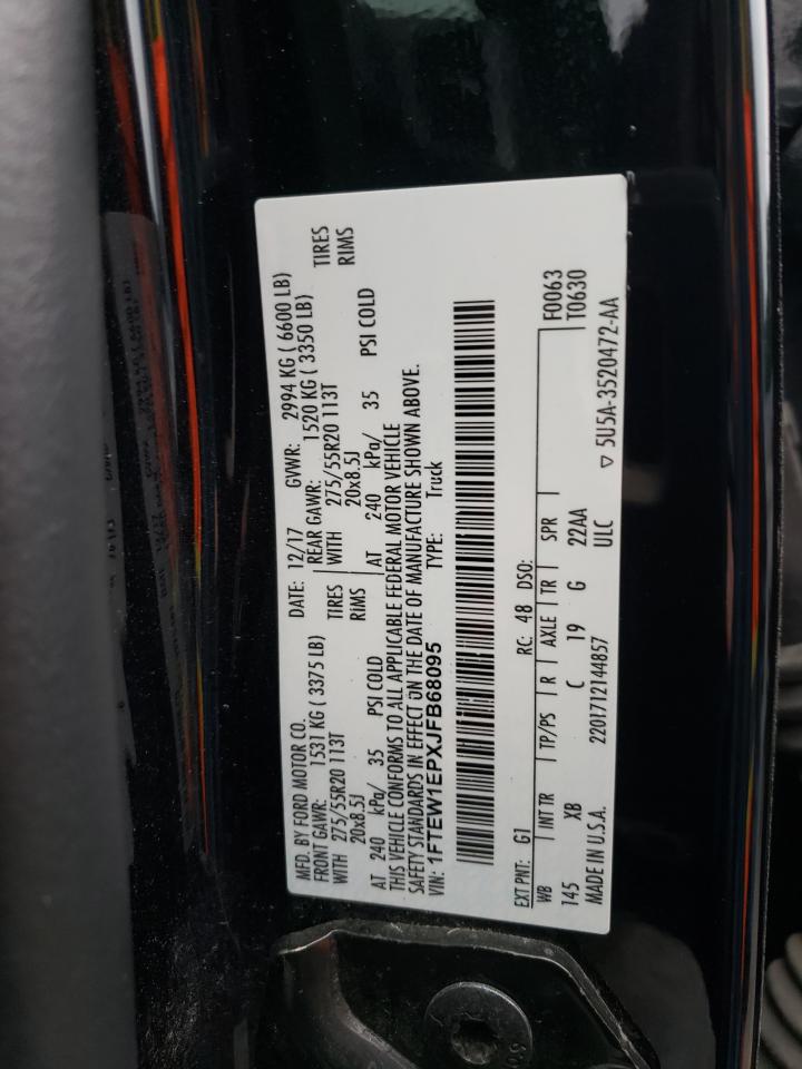 1FTEW1EPXJFB68095 FORD ALL OTHER 2018