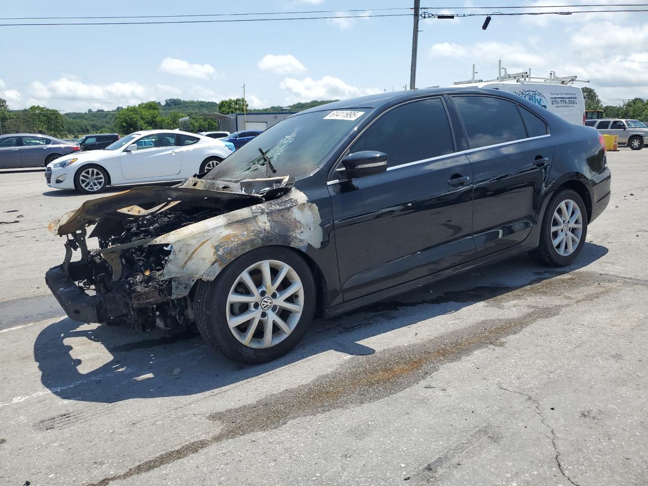 2014 Volkswagen Jetta Se للبيع في Lebanon، TN - Burn