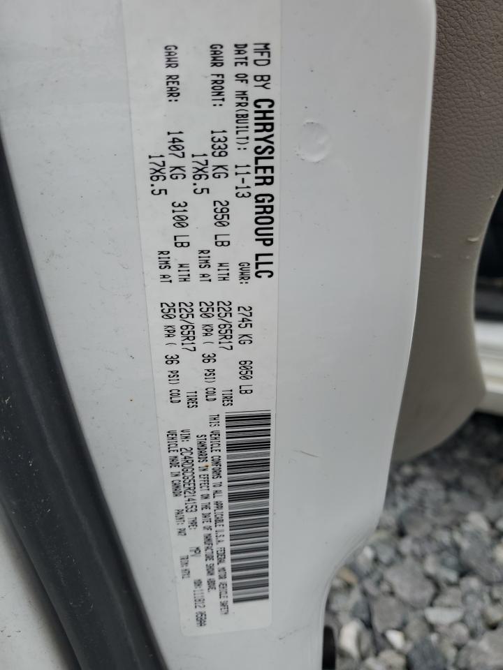 2014 Dodge Grand Caravan Sxt VIN: 2C4RDGCG5ER214153 Lot: 61232325