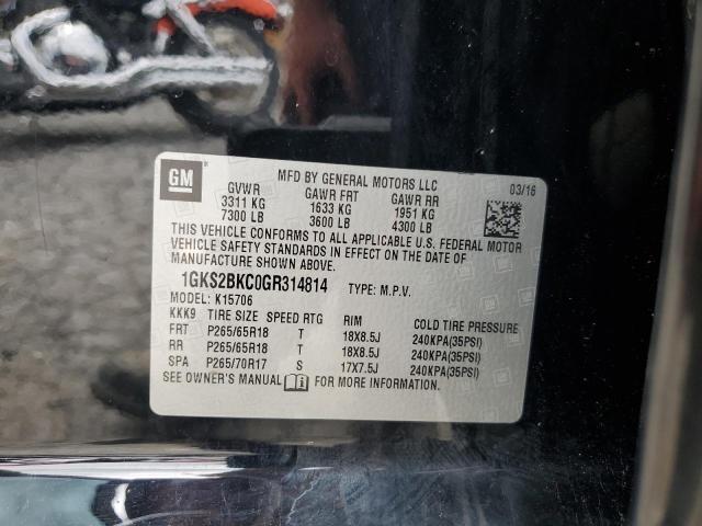 2016 GMC YUKON SLT  