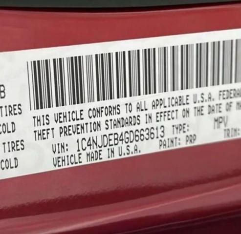 2016 JEEP COMPASS LATITUDE  