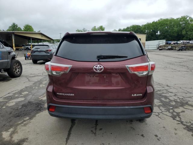  TOYOTA HIGHLANDER 2014 Burgundy