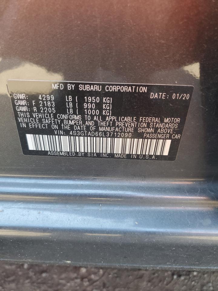 2020 Subaru Impreza Premium VIN: 4S3GTAD66L3712090 Lot: 61756045