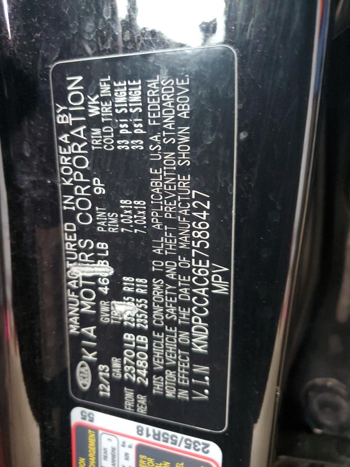 2014 Kia Sportage Ex VIN: KNDPCCAC6E7586427 Lot: 60025045