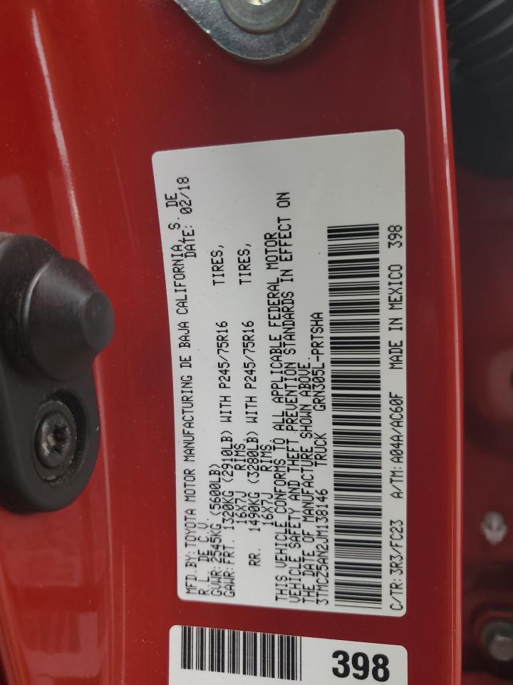 3TMCZ5AN2JM138146 TOYOTA TACOMA 2018