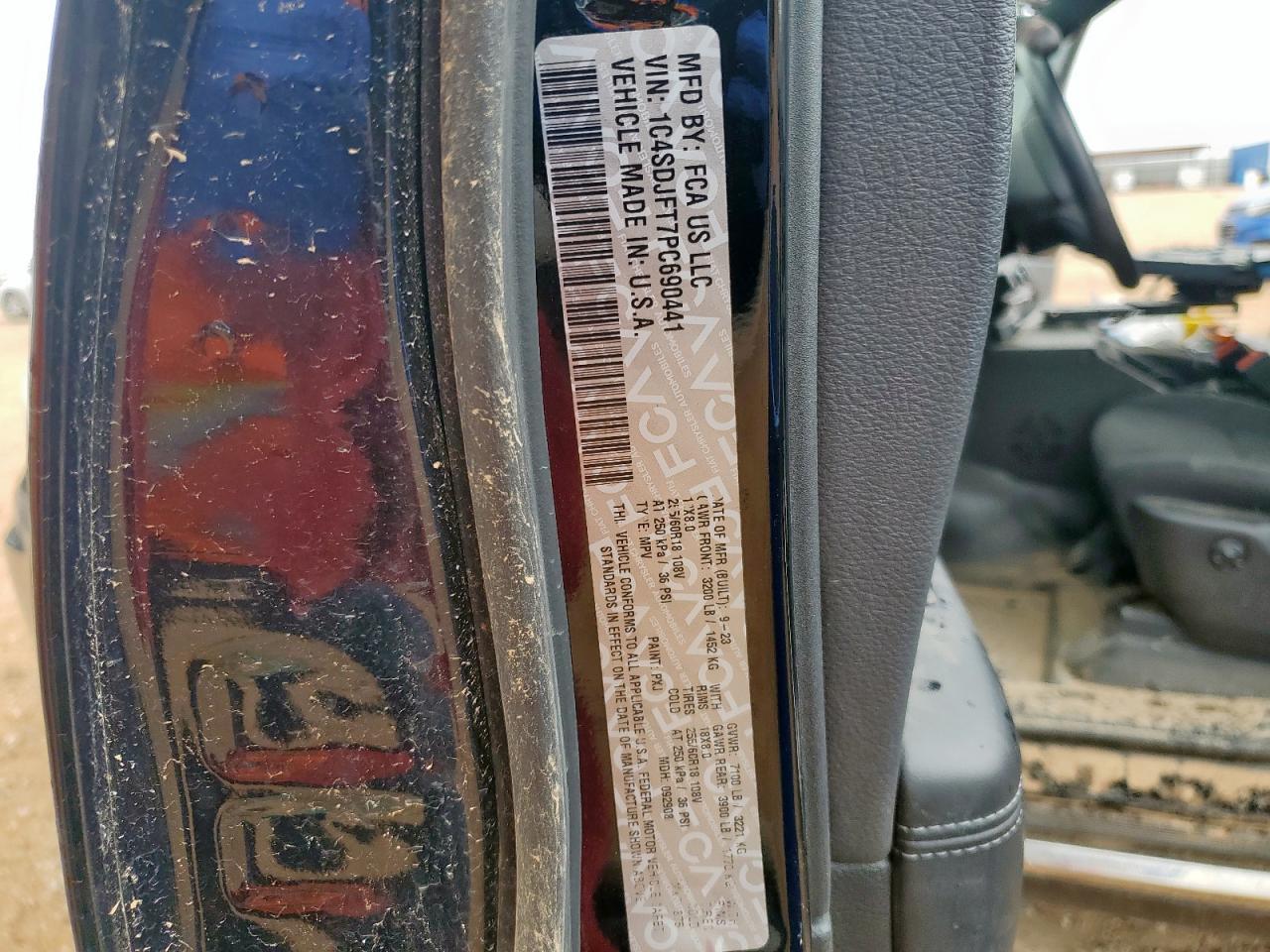 2023 Dodge Durango Pursuit VIN: 1C4SDJFT7PC690441 Lot: 62168625