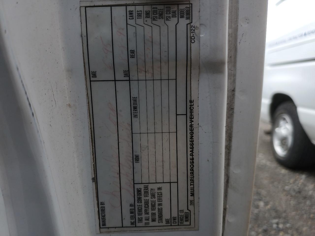 1995 Dodge Ram Van B3500 VIN: 2B6JB31Y8SK578373 Lot: 61488905