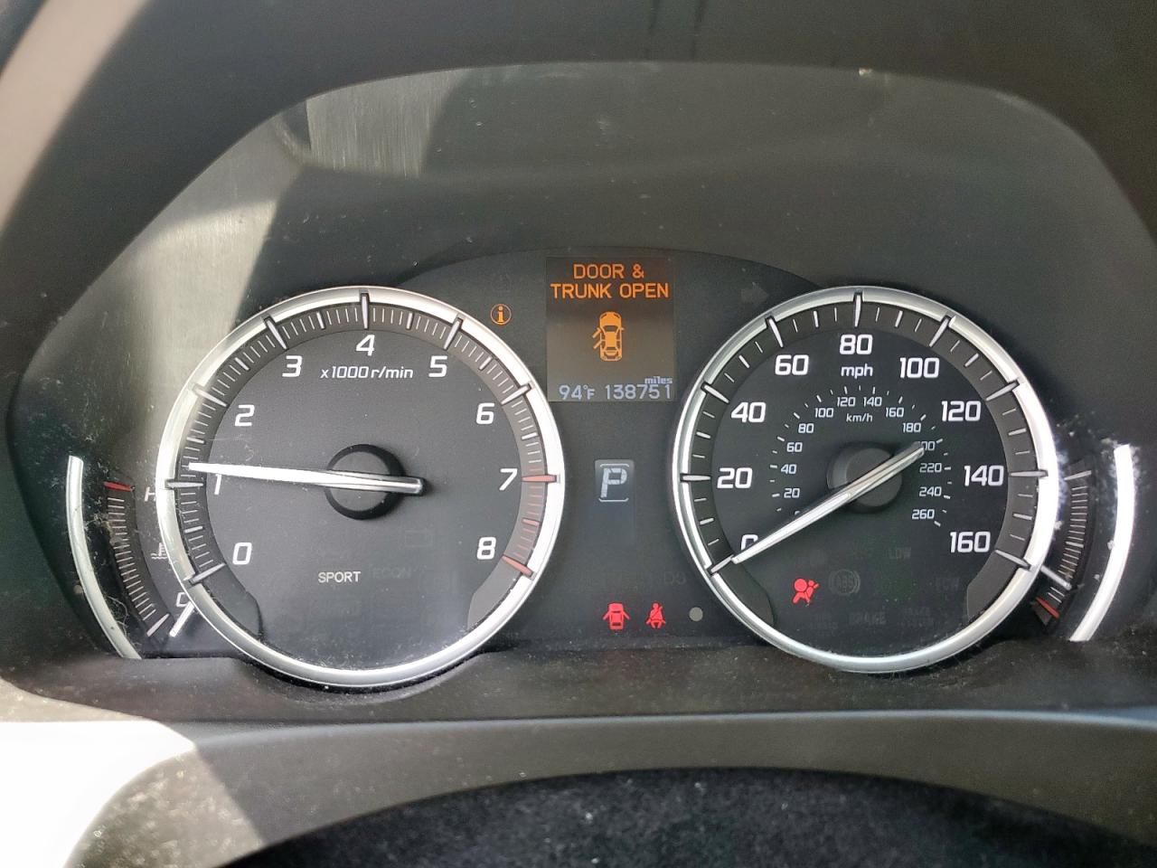 ACURA TLX 2016 VIN 19UUB1F39GA012317 zdjęcie 9
