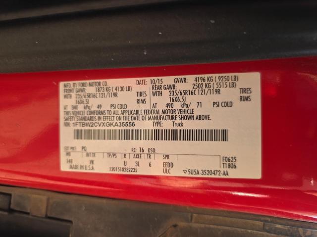 2016 FORD TRANSIT T-350  