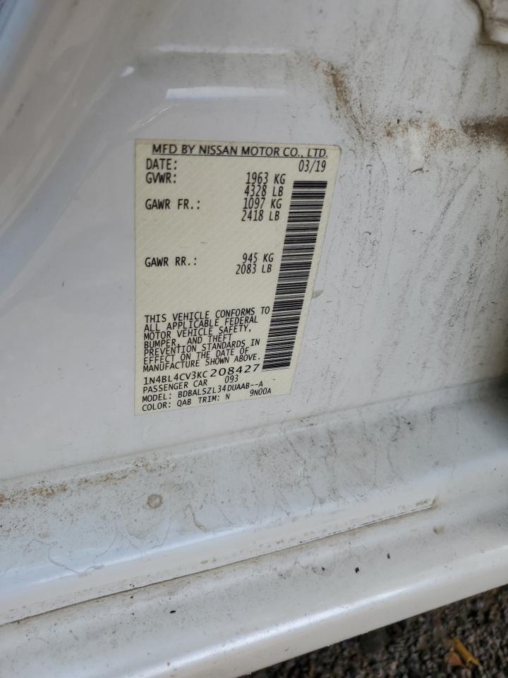1N4BL4CV3KC208427 NISSAN ALTIMA 2019