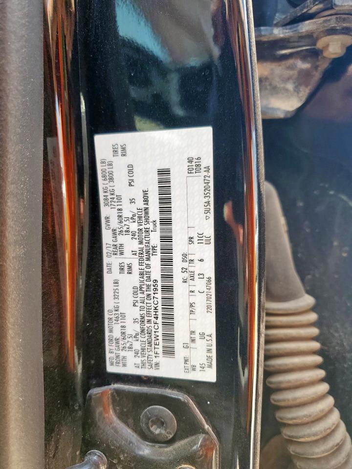 1FTEW1CF4HKC71959 FORD F-150 2017