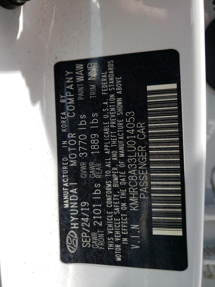 2020 Hyundai Venue Sel VIN: KMHRC8A33LU014053 Lot: 61951895