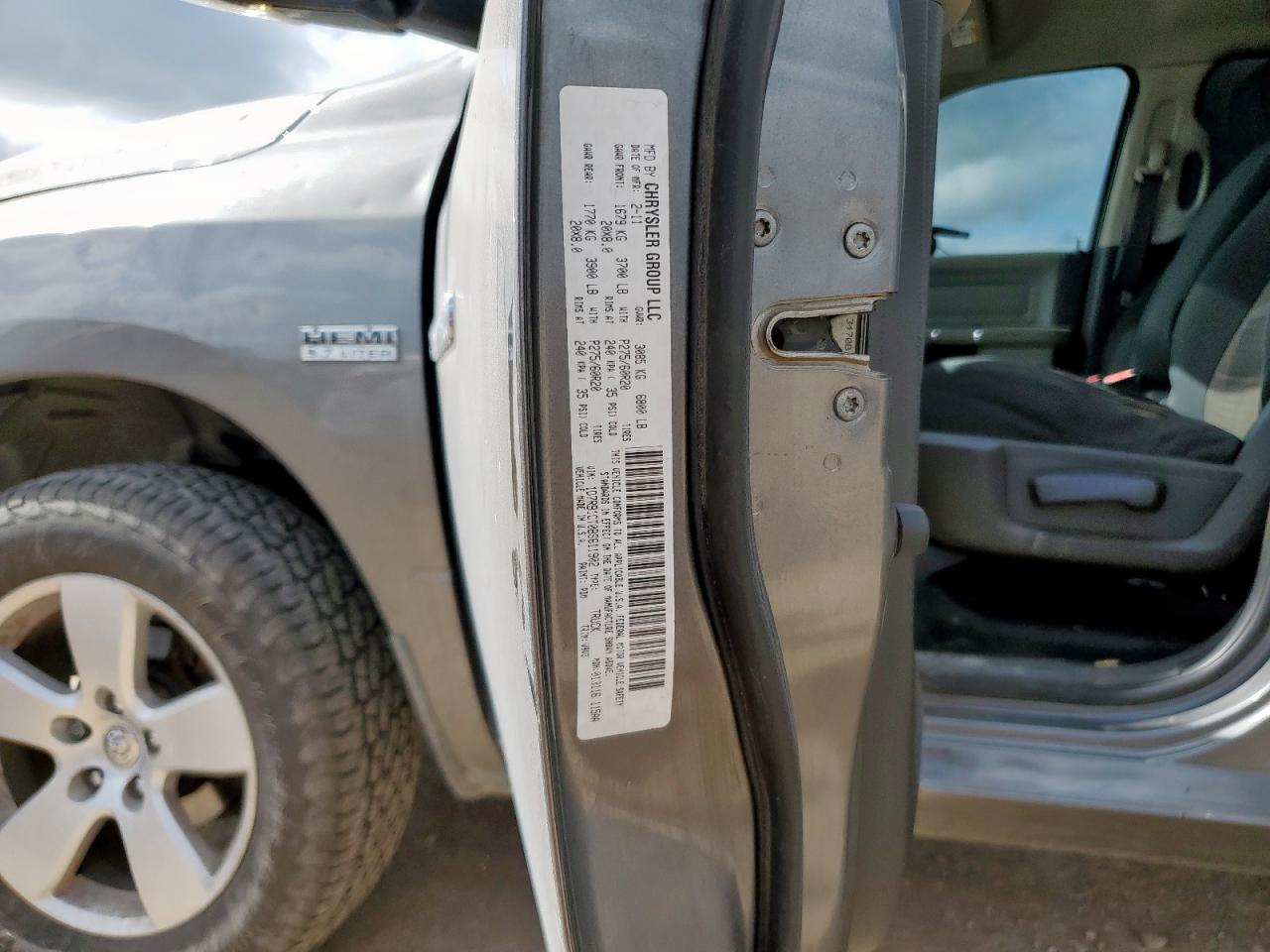 2011 Dodge Ram 1500 VIN: 1D7RB1CT0BS611902 Lot: 62546655