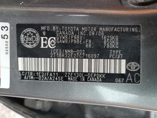 2007 TOYOTA COROLLA CE