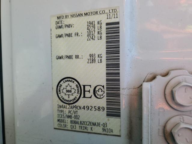 2012 NISSAN ALTIMA BASE