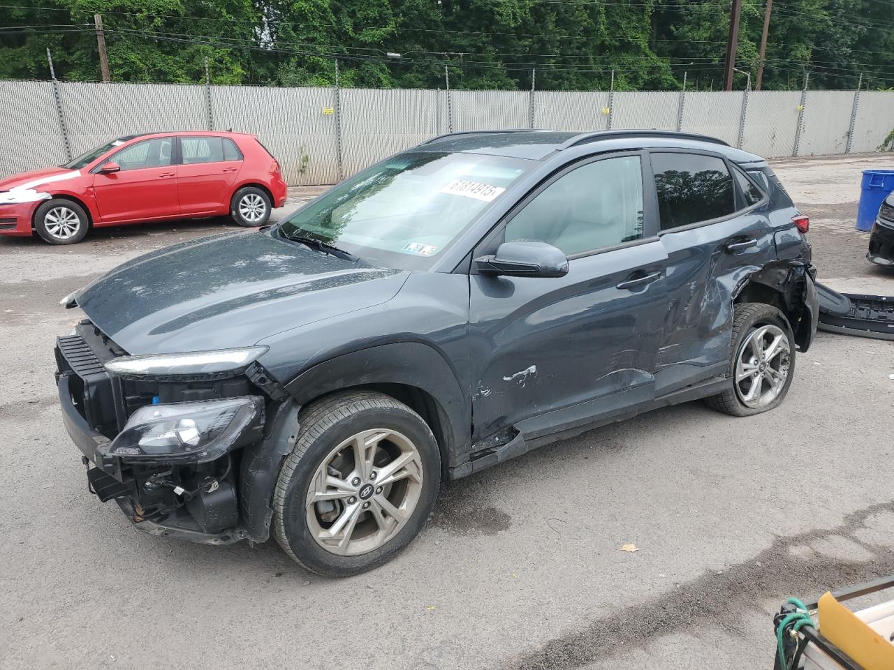 2022 Hyundai Kona Sel VIN: KM8K6CABXNU782568 Lot: 61814915