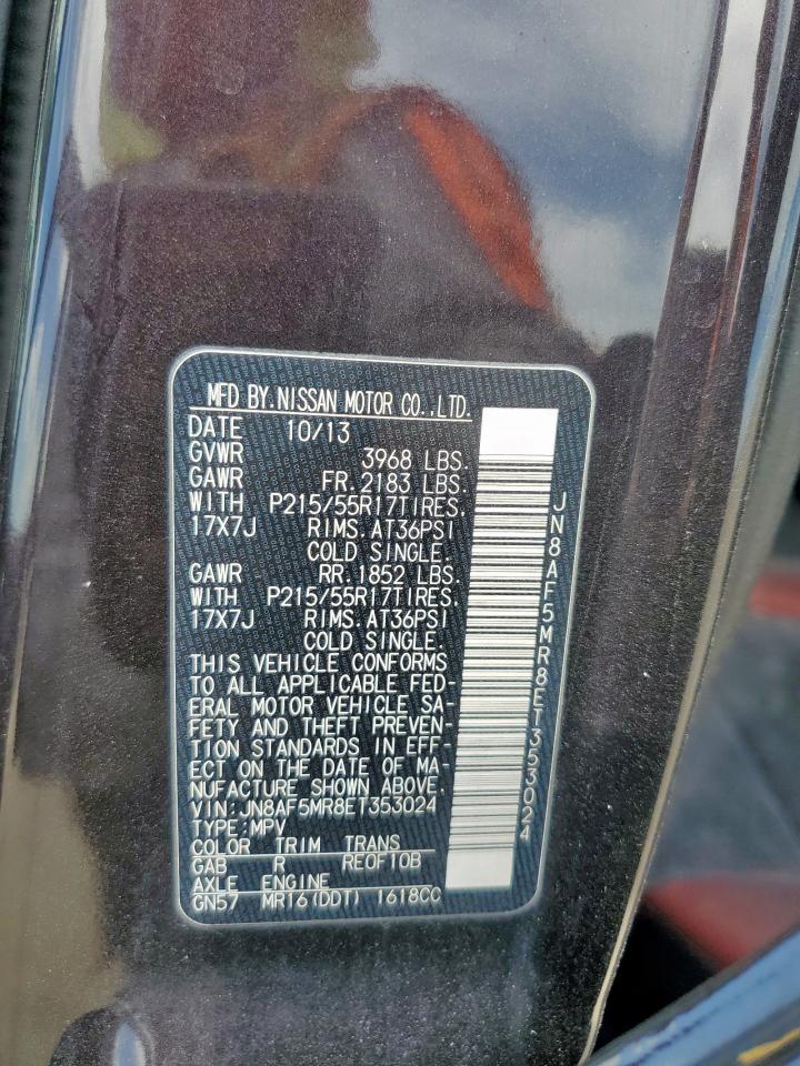 2014 Nissan Juke S VIN: JN8AF5MR8ET353024 Lot: 63294455