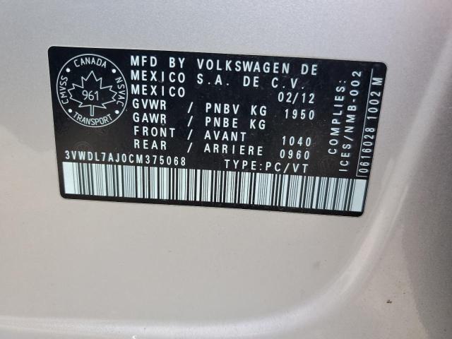 2012 VOLKSWAGEN JETTA TDI  