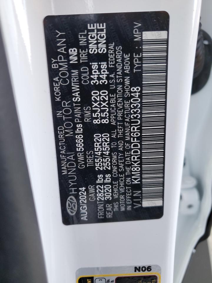 2024 Hyundai Ioniq 5 Limited VIN: KM8KRDDF6RU333048 Lot: 59583865