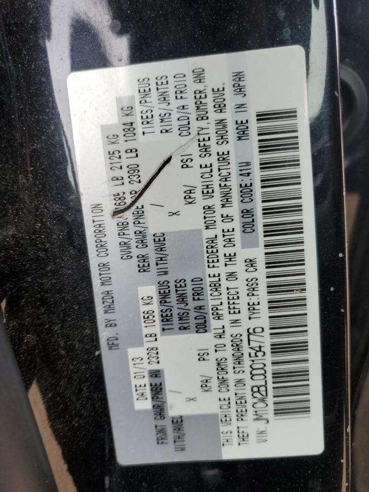 2013 Mazda 5 VIN: JM1CW2BL0D0154776 Lot: 62414765