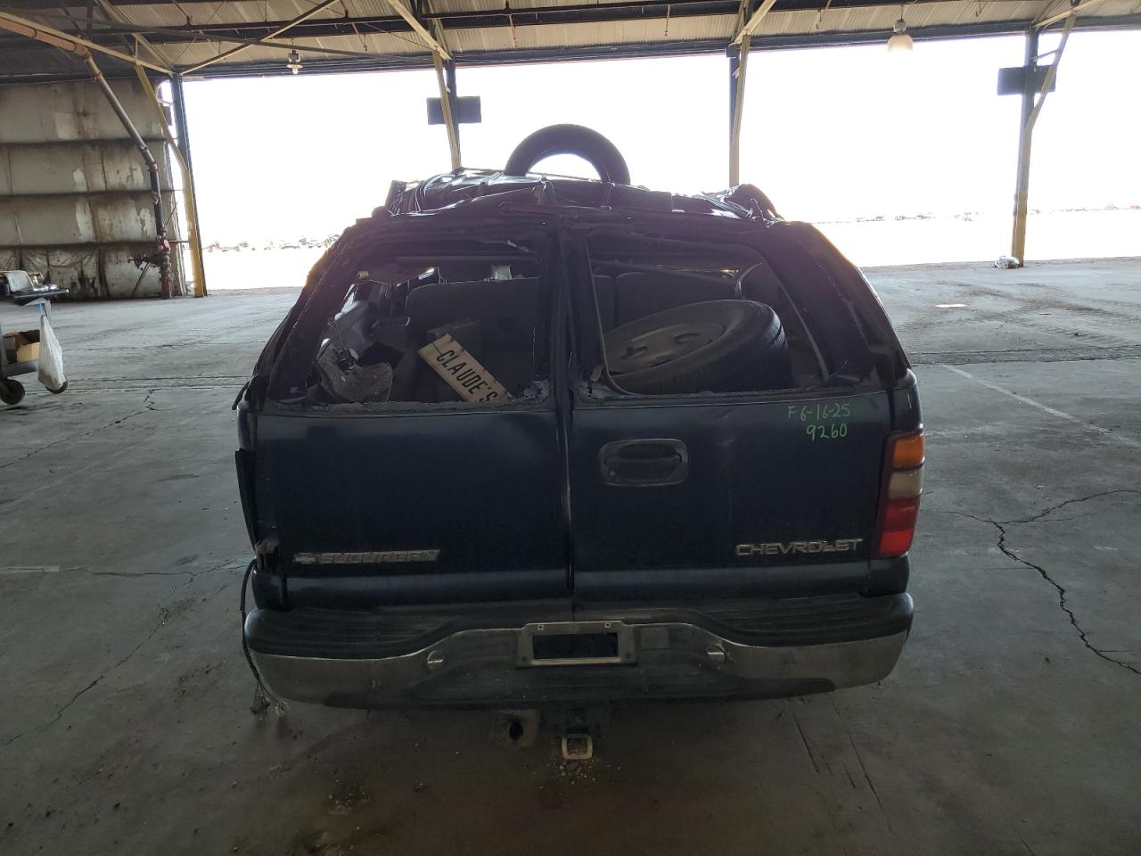 2001 Chevrolet Suburban K1500 VIN: 3GNFK16T11G219260 Lot: 61658785