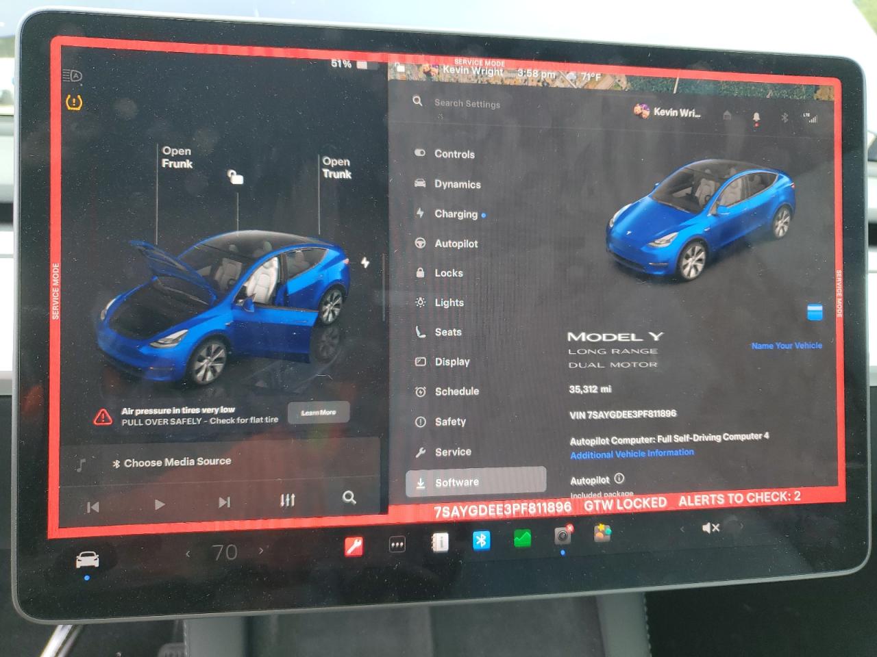 TESLA MODEL Y 2023 VIN 7SAYGDEE3PF811896 фото 9