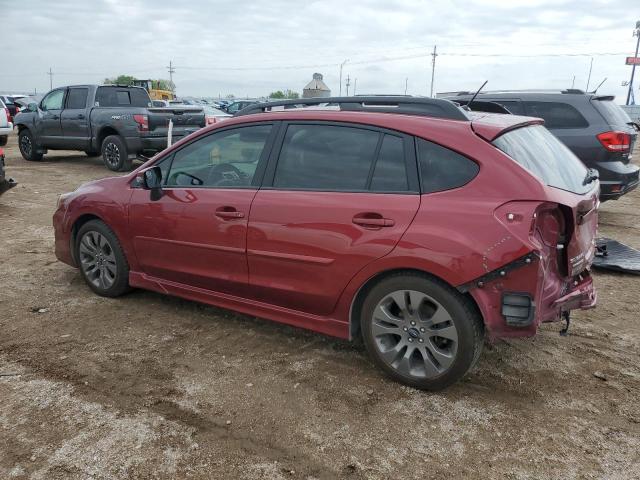  SUBARU IMPREZA 2015 Czerwony