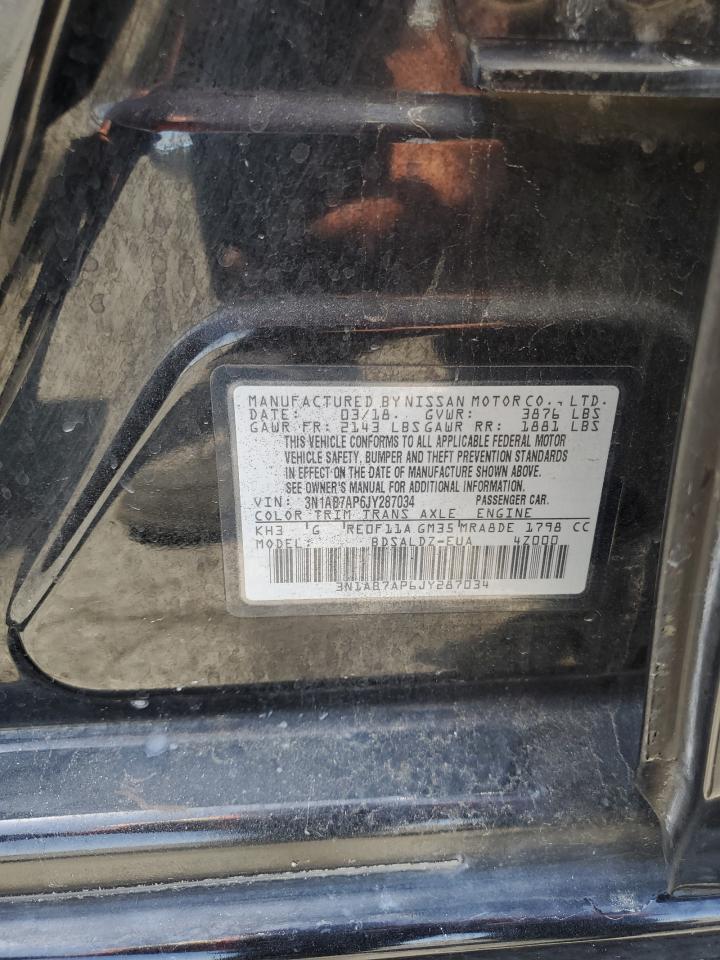 3N1AB7AP6JY287034 NISSAN SENTRA 2018
