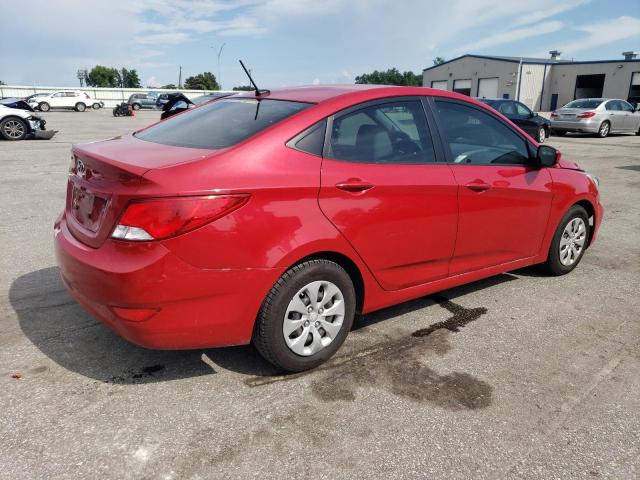  HYUNDAI ACCENT 2016 Red