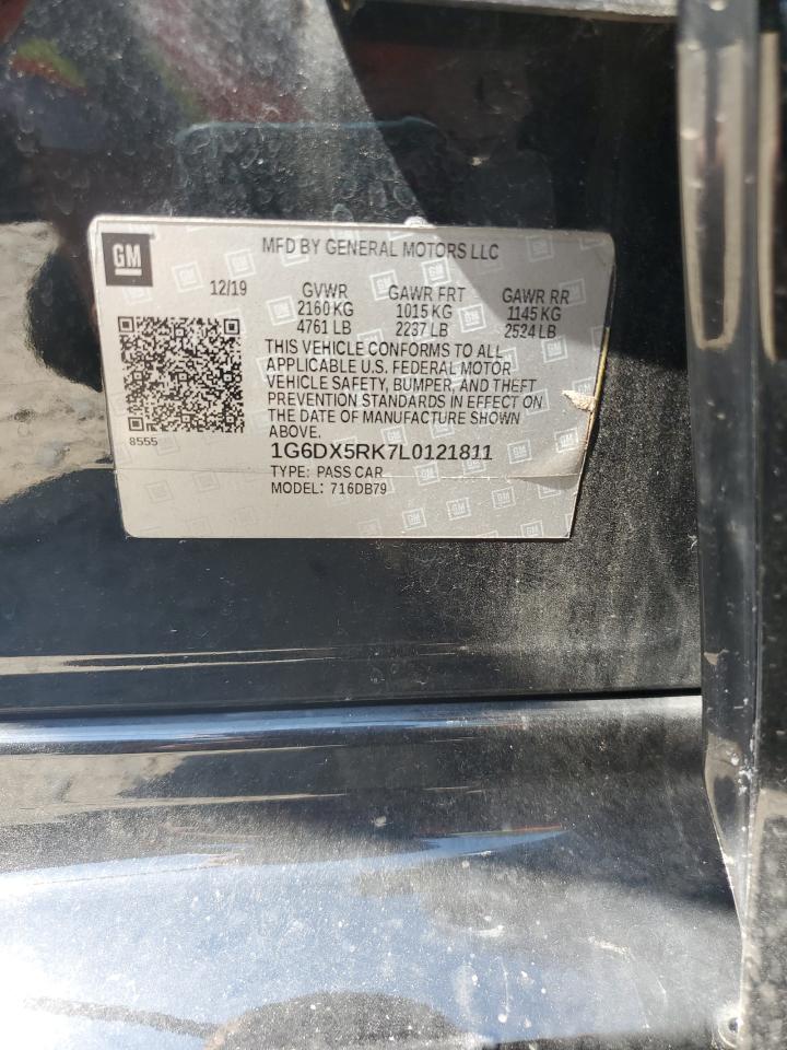 2020 Cadillac Ct5 Luxury VIN: 1G6DX5RK7L0121811 Lot: 62662755