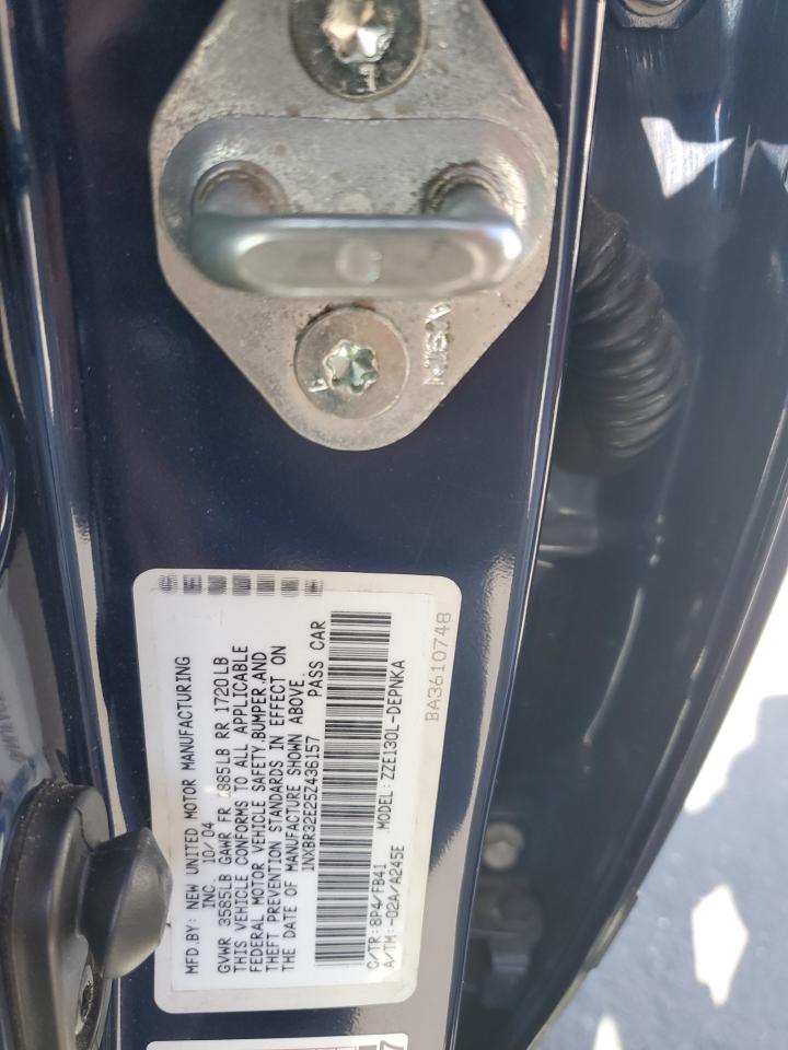 2005 Toyota Corolla Ce VIN: 1NXBR32E25Z436157 Lot: 61040055
