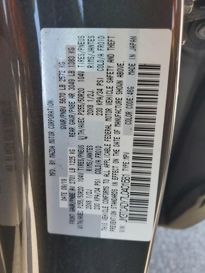 2020 Mazda Cx-9 Grand Touring VIN: JM3TCADY7L0401681 Lot: 61064195