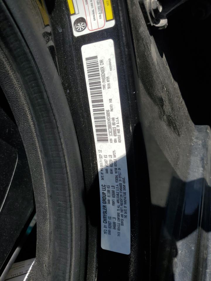 2013 Chrysler 200 Touring VIN: 1C3CCBBB3DN538896 Lot: 60915325