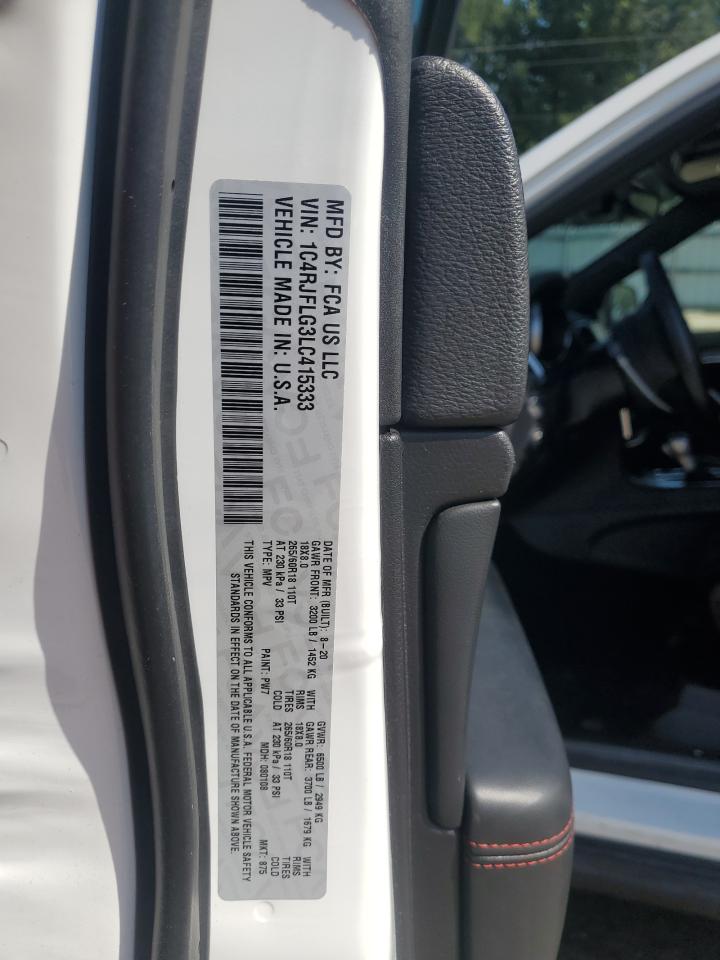 2020 Jeep Grand Cherokee Trailhawk VIN: 1C4RJFLG3LC415333 Lot: 61044085