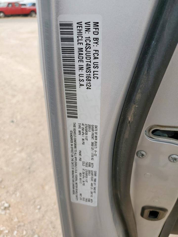 2022 Jeep Wagoneer Series Iii VIN: 1C4SJUDT4NS168124 Lot: 59951125